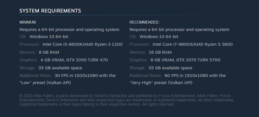 SYSTEM REQUIREMENTS
