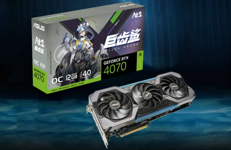 ASUS GeForce RTX 4070 Megalodon Graphics Card 3