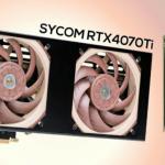Sycom Introduces GeForce RTX 4070 Ti Silent Master with Noctua Fans